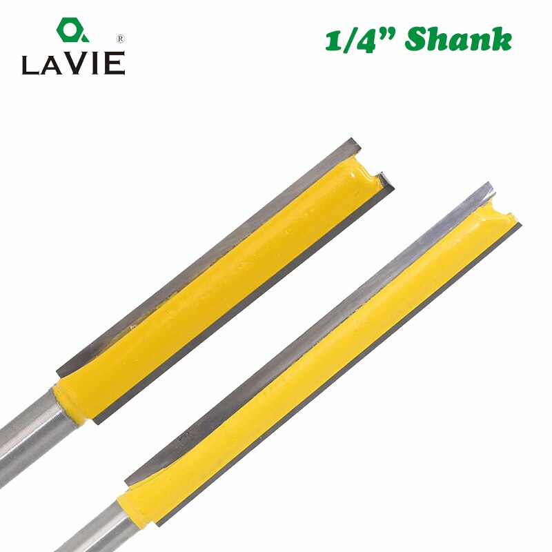 Router Bit 1/4 Shank Extension Long Straight Trimming Knife CNC Bit Milling Cutters for Wood Edge Cutting
