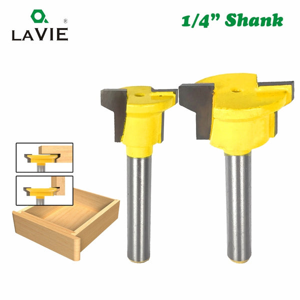 1/4 "Schaft Schublade Form Router Bit Schublade Schloss Zapfen Messer Stecker Holz Fräser Tür Holzbearbeitung Gehrung Werkzeug