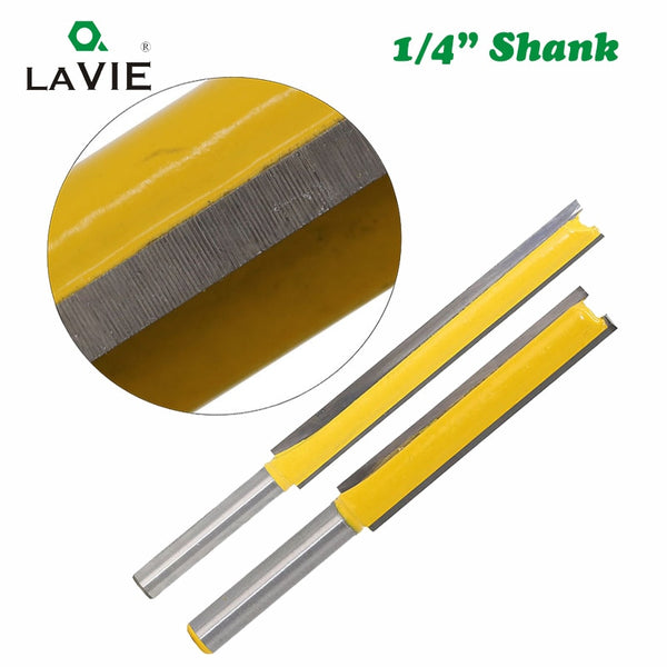 Router Bit 1/4 Shank Extension Long Straight Trimming Knife CNC Bit Milling Cutters for Wood Edge Cutting