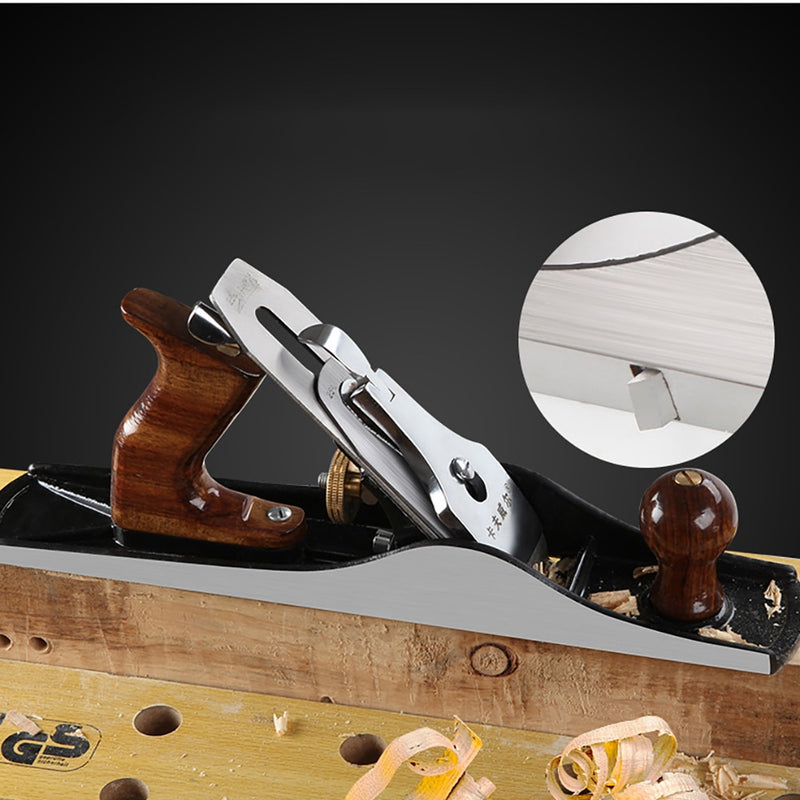 355mm Woodworking Flat Plane Wood Planer Alloy Steel Blade Carpentry Woodcraft Trimming Knife Treat Burrs Hand Tool