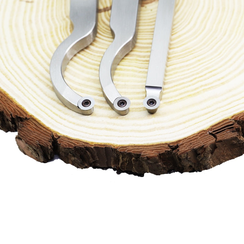 Ci3 Runde 12 x 2,5 mm Hartmetalleinsätze, Messer, Klinge für Heimwerker-Drehmaschine, Holzdreh-Finisher, Hohlwerkzeug – 10 Stück
