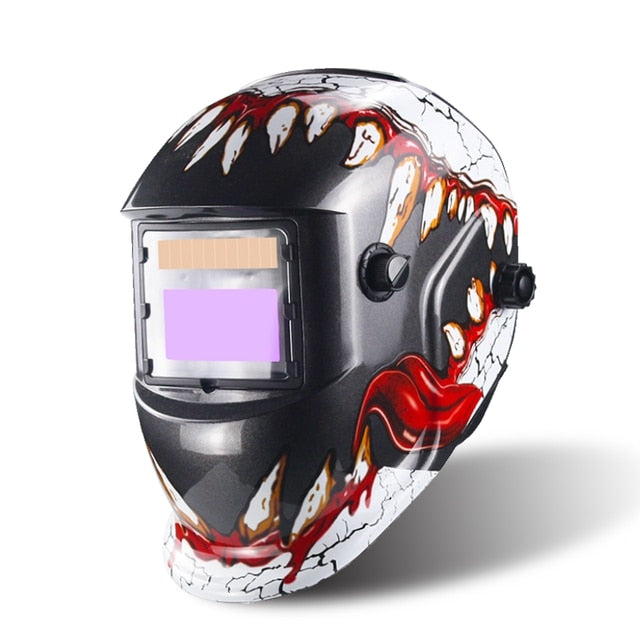 Solar Welding Mask Helmet Auto Darkening Adjustable Range 4/9-13 MIG MMA Electric Welding Lens for Welding Machine