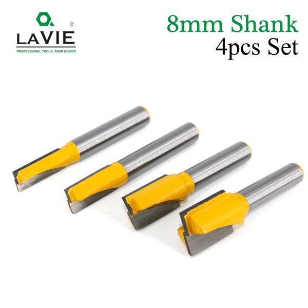 8mm Shank Bottom Wood Cleaning Bit Straight Router Bit Clean Milling Cutter Woodworking Bits Power Machine