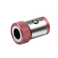 6.35mm Screwdriver head Magnetic Ring Alloy Electric Drill Magnetic Screw Drill Tip Universal Connecting Rod Adapter