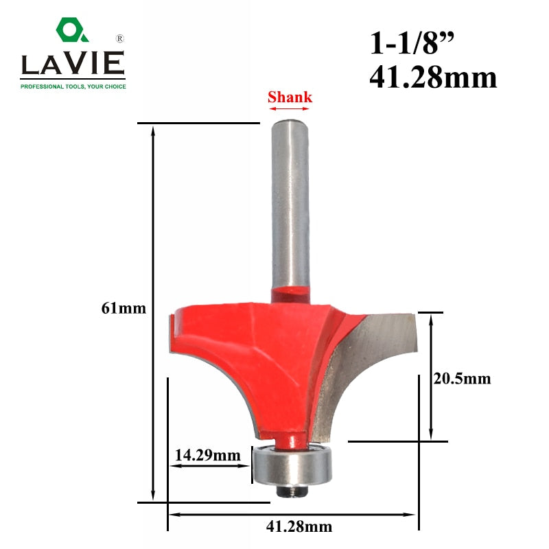 6mm 1/4 Shank Small Corner Round Router Bit for Wood Edging Woodworking Mill Classical Cutter Bit for  MC01035