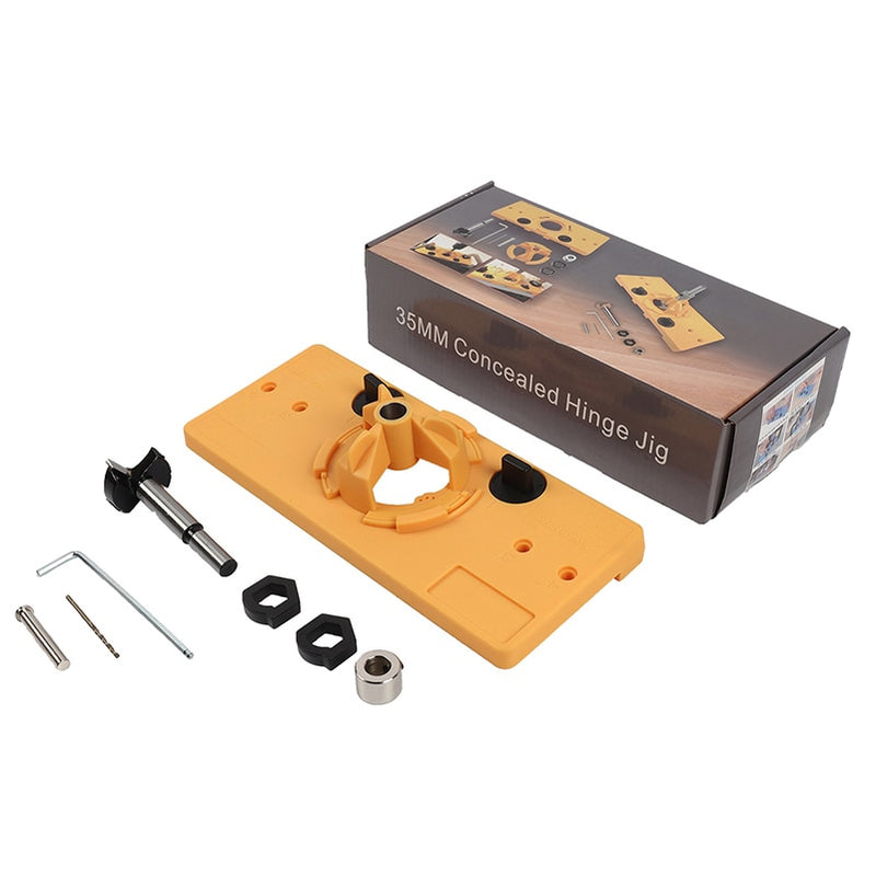 35mm Concealed Hinge Drilling Jig kit Cabinet Home Hand Woodworking Tools for Cupboard Door Hinges Installation