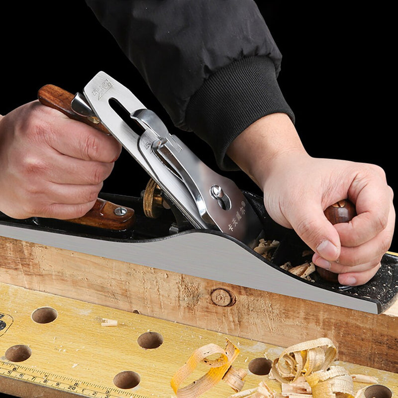355mm Woodworking Flat Plane Wood Planer Alloy Steel Blade Carpentry Woodcraft Trimming Knife Treat Burrs Hand Tool