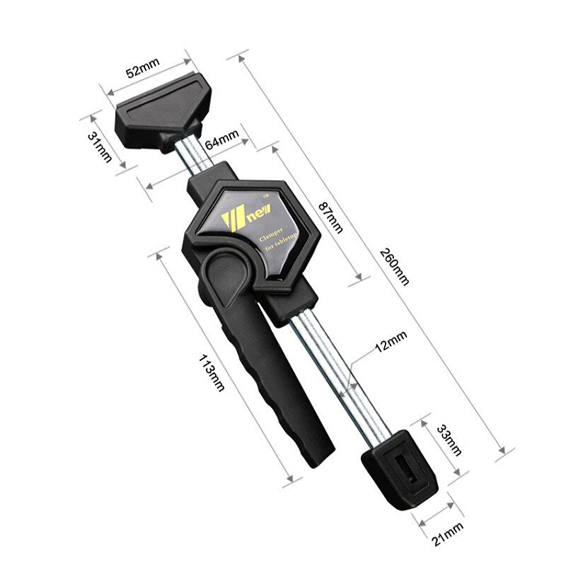 Woodworking Workbench Desktop Clamp Worktable Hole Clamp Wood Working Clamps Working Benches Quick Fixing Clip Tool