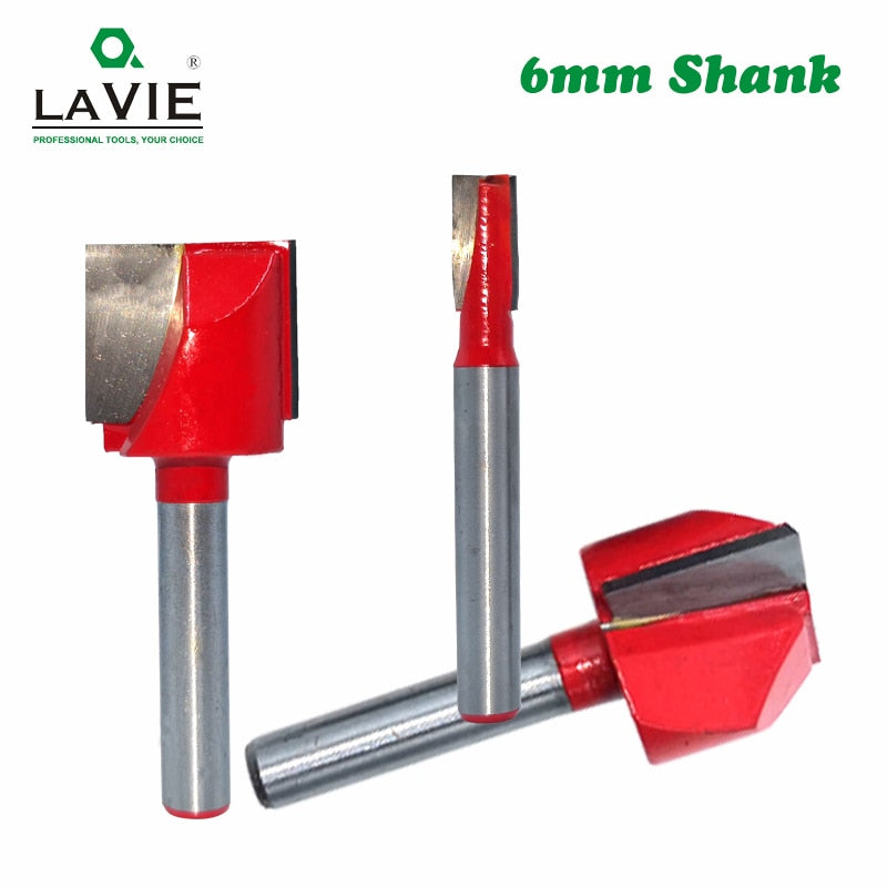 6mm Shank Wood Cleaning Bottom Bit Straight Router Bit Clean Milling Cutter Woodworking Bits Power Machine MC06030