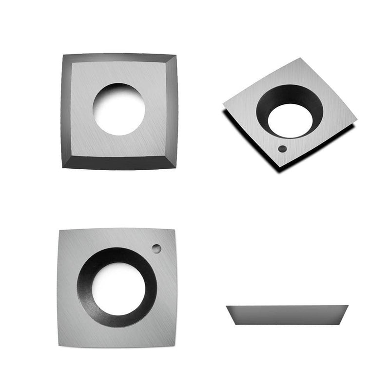 FOXBC 15mm Carbide Inserts 4"R Indexable for All Byrd Shelix Planer Cutterhead, Replacement for Byrd KN400, 10 Pack