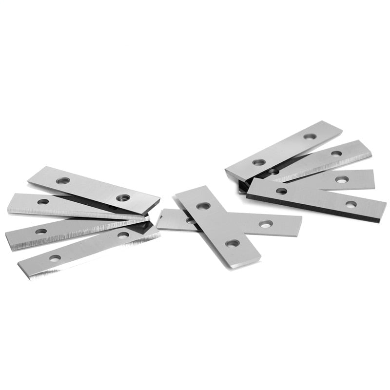 50 x 12 x 1,5 mm Hartmetalleinsätze, Schneidklingen, Farbschaber für Oberflächenrillen, spiralförmige Hobelköpfe, Handschaber – 10 Stück