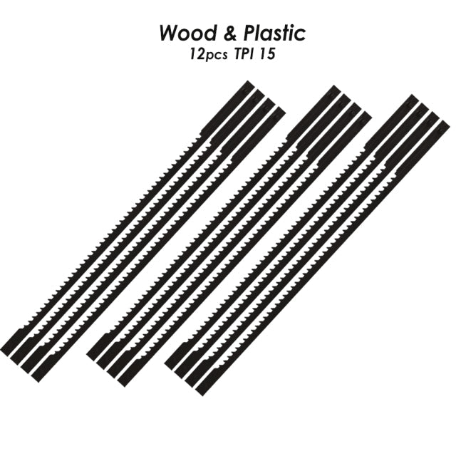 4 Inch Scroll Saw Blade for Dremel Moto-Saw MSSB51 Wood & Plastic Cutting - 12 Pack